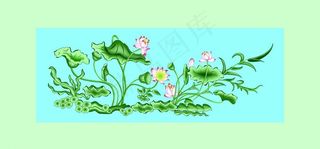 雕梁画栋 荷花图片