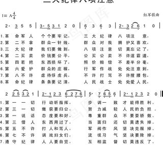 三大纪律八项注意图片