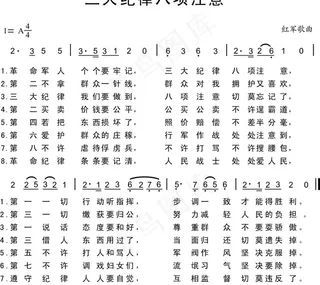 三大纪律八项注意图片