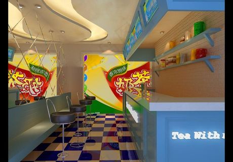 奶茶店素材图片