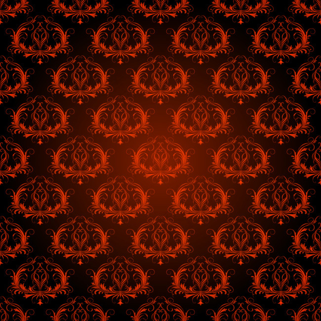 红色花纹背景