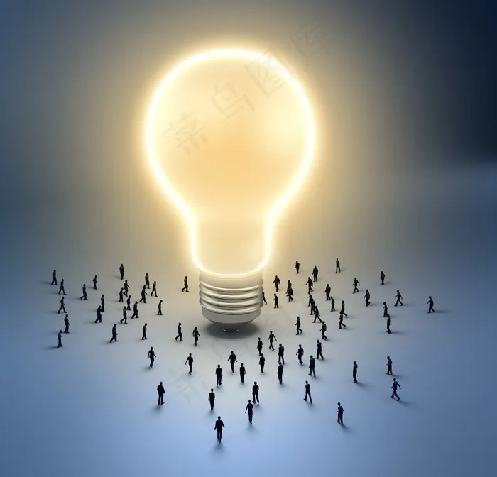 头脑灯泡图片