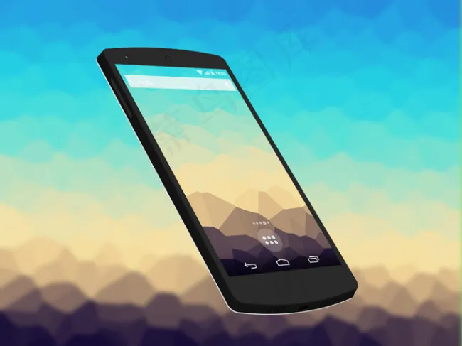 Nexus5手机模型PSD分层素材psd模版下载