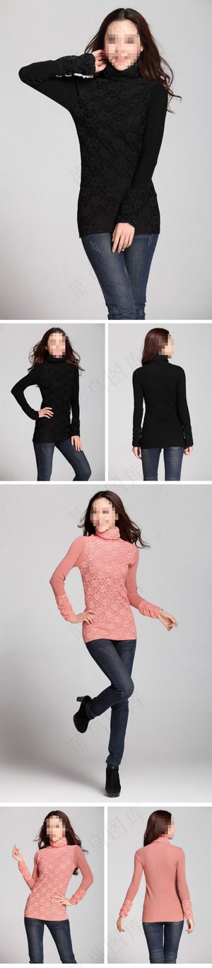 淘宝素材PSD高清分层描述模板毛衣...