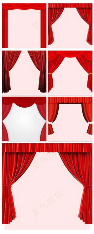红色幕布喜庆主图背景