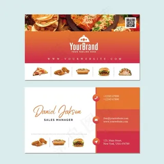 西式快餐店名片