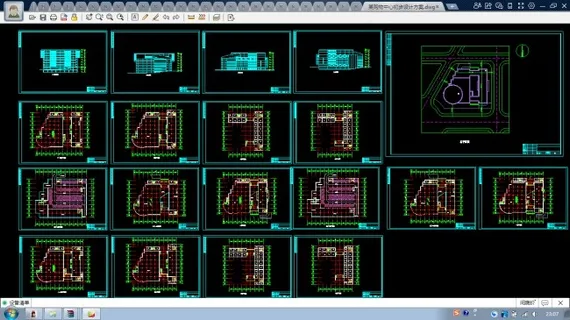某购物中心初步设计方案CAD规划图...