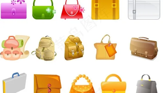 箱子包包矢量素材图片