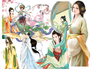 中国风古代戏剧古典美女