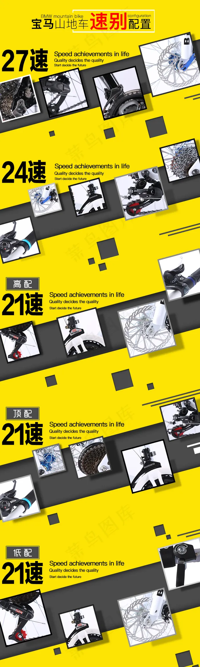 自行车速别配置(750X2500(DPI:72))psd模版下载