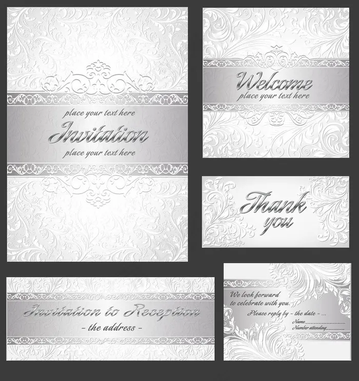 婚礼素材签到处背景水牌模板ai矢量模版下载