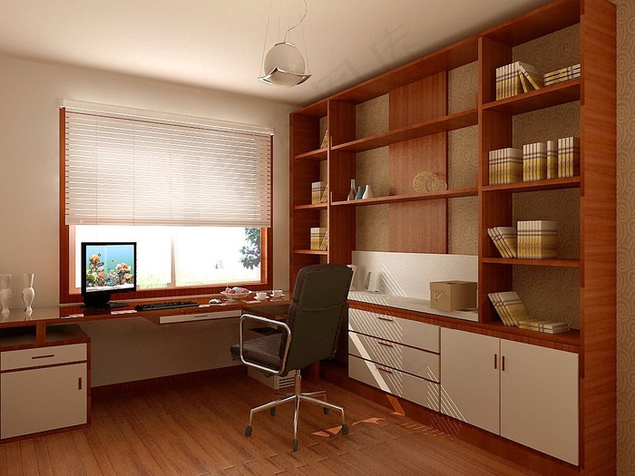 书房装修设计效果图