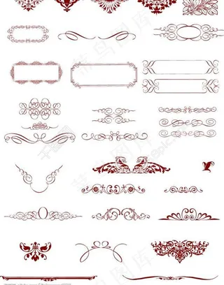 欧式花边 cdr图片