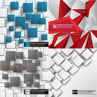 时尚立体背景矢量素材 时尚立体背景矢量素材
