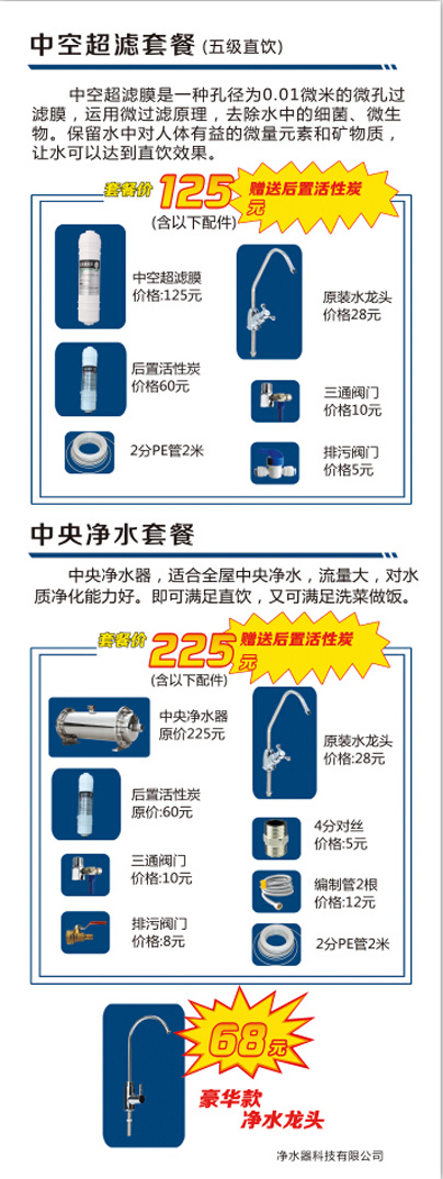 滤芯超滤膜X展架