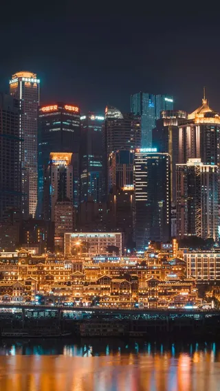 城市夜景高清摄影图片