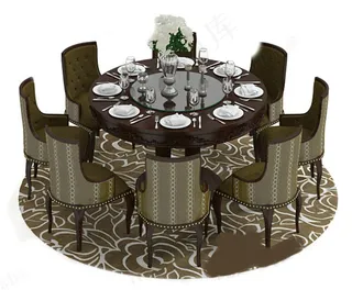 餐桌模板素材模板下载