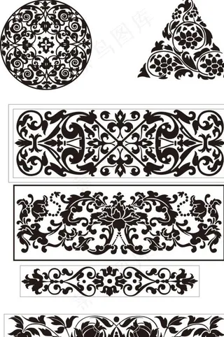 底纹花纹边框 线条 底纹背景图片