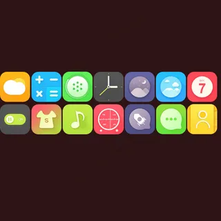 实用炫酷剪影小图标PSD素材