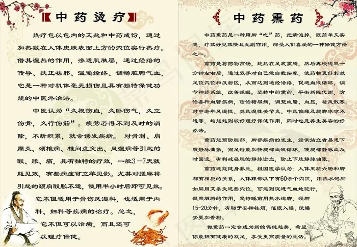中药烫疗图片cdr矢量模版下载