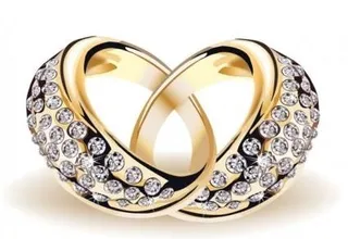 珍贵的结婚戒指01矢量