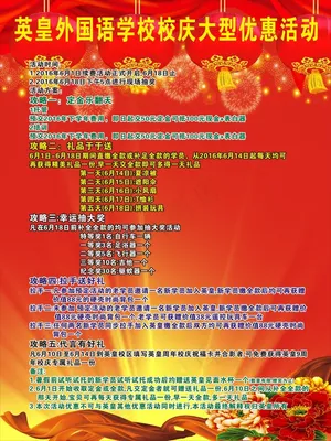 喜庆灯笼红飘带烟花展板背景校庆