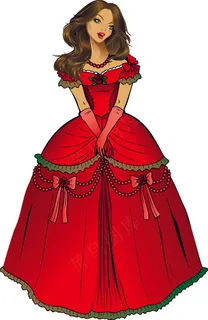 套漂亮的公主矢量图形01