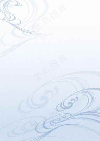 青灰色渐变祥云线条纹饰背景图