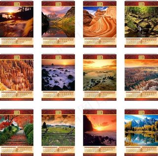 2012年日历挂历设计矢量素材