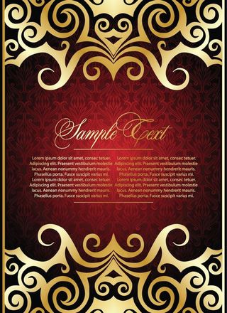 华丽古典欧式花纹底纹花边框图片