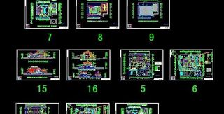 古典风格电影城建筑设计施工图