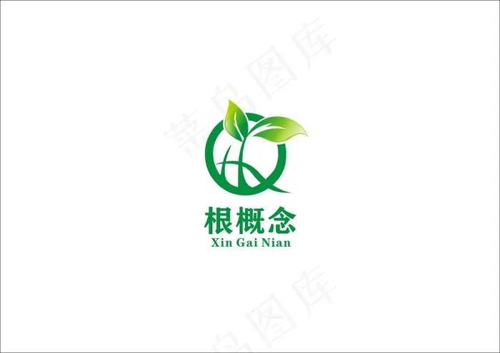 农业创意简约清新标志(297X210)cdr矢量模版下载