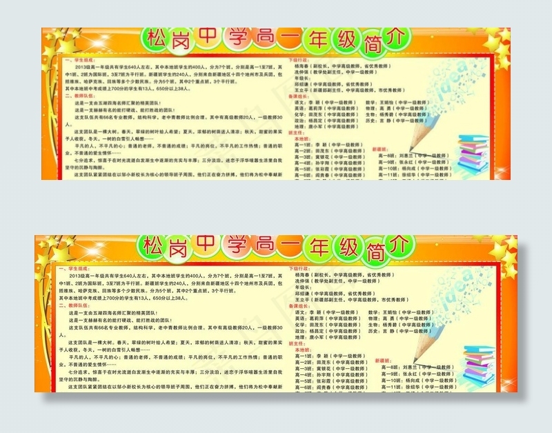 学校宣传栏图片cdr矢量模版下载