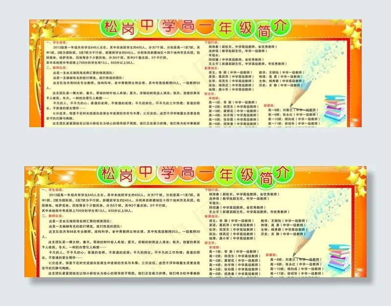 学校宣传栏图片cdr矢量模版下载