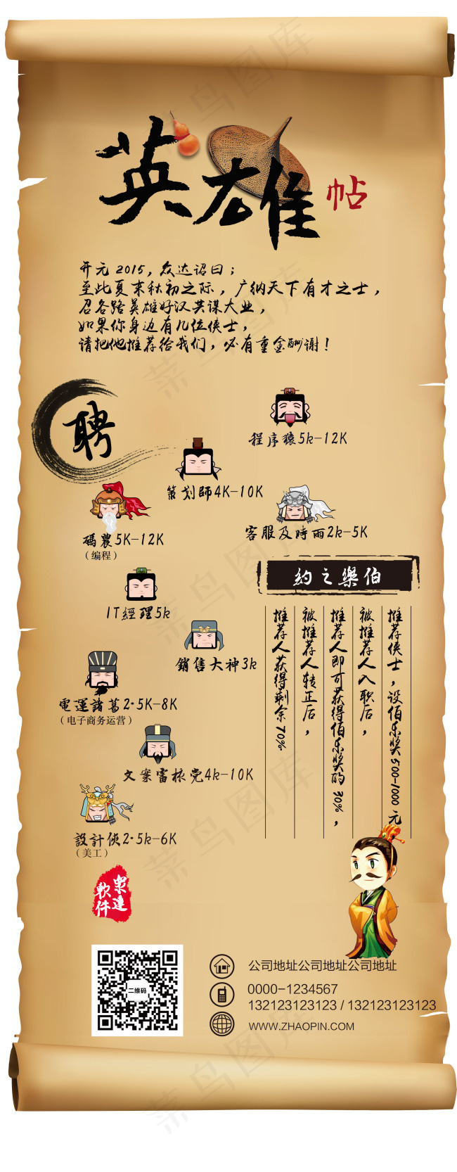 招聘展板(2211X5669(DPI:72))psd模版下载