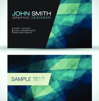 商务名片与传单矢量素材