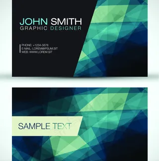 商务名片与传单矢量素材