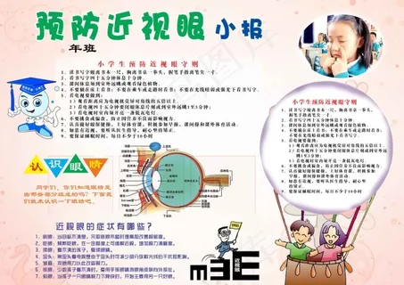 预防近视 小报