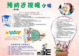 预防近视 小报