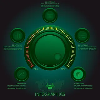 表盘按钮海报背景