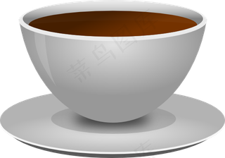 mokush现实咖啡杯前D视图剪贴...