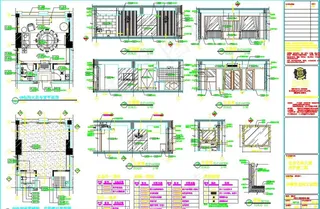 餐饮包间立面图