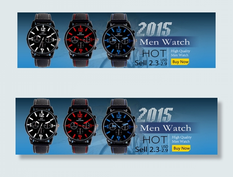 深蓝色速卖通热销GT手表海报图片