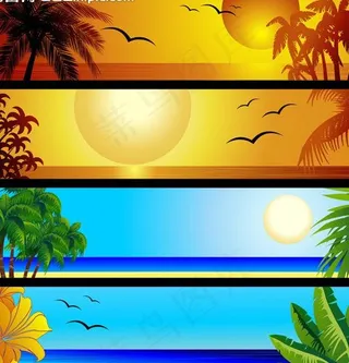夏天横幅banner图片
