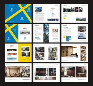 家居家具画册矢量素材