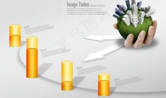 商务领域对比统计图图片