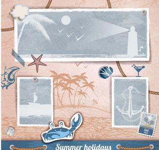 夏季旅游背景图片