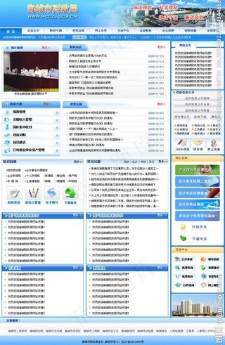 财政局网站模板图片