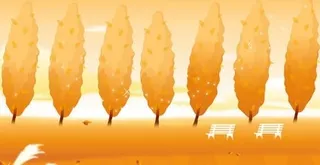 矢量秋天的微风