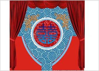 婚礼婚庆背景舞台